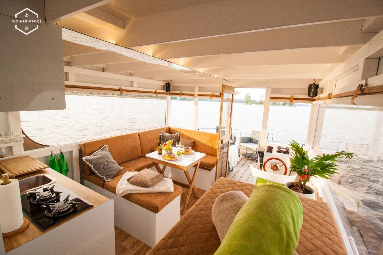 Wohlfuehlboot Hausboot - Festlieger Im Hafen Bad Saarow - Wc An Bord, Dusche An Land Hotel Екстериор снимка